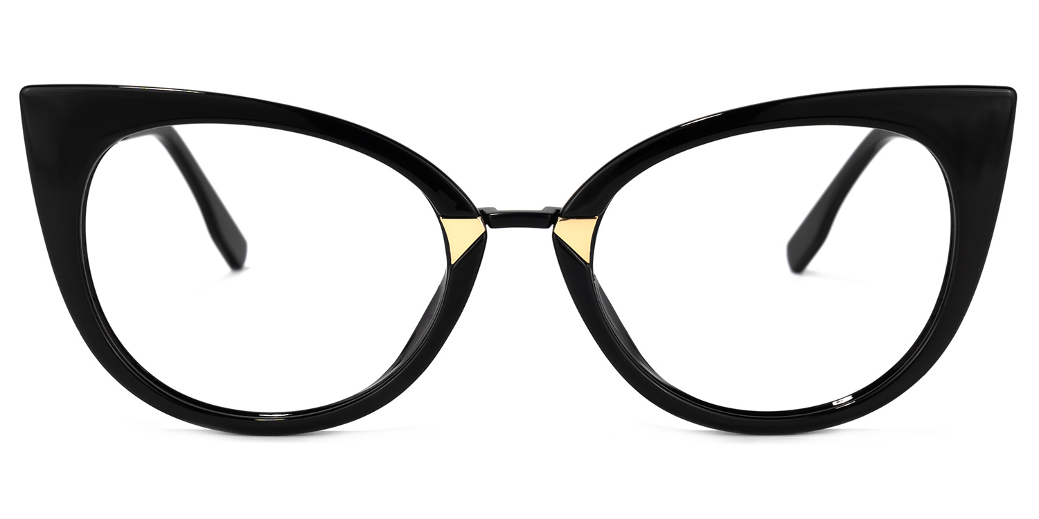 Cat Eye Black Glasses | ZEELOOL Canada Eyeglass Frame0