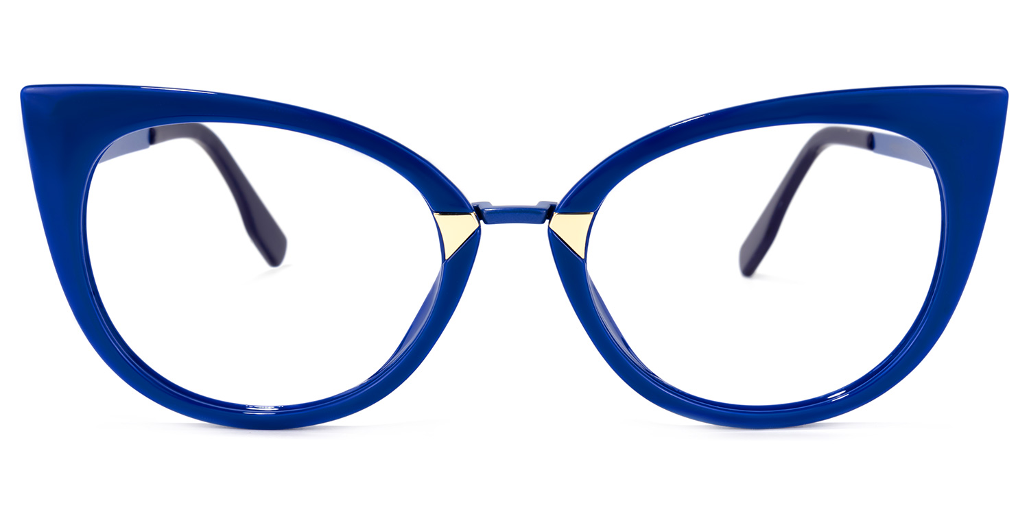 Cat Eye Blue Glasses | ZEELOOL Canada0