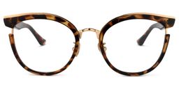 Laraine Cat Eye Tortoise Glasses0