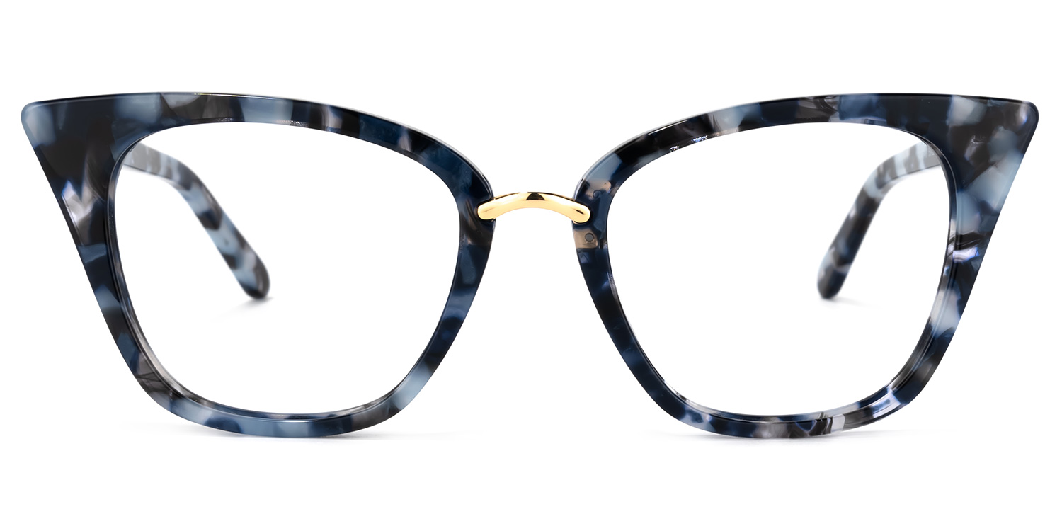 Martha Cat Eye Blue-Tortoise Glasses | ZEELOOL Canada0