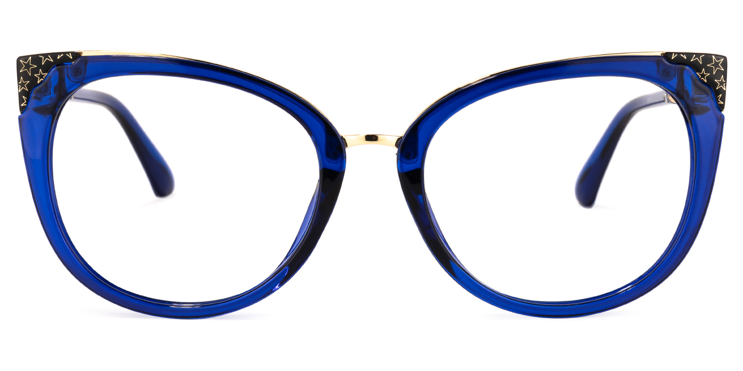 Dalton Cat Eye Blue Glasses | ZEELOOL Canada0