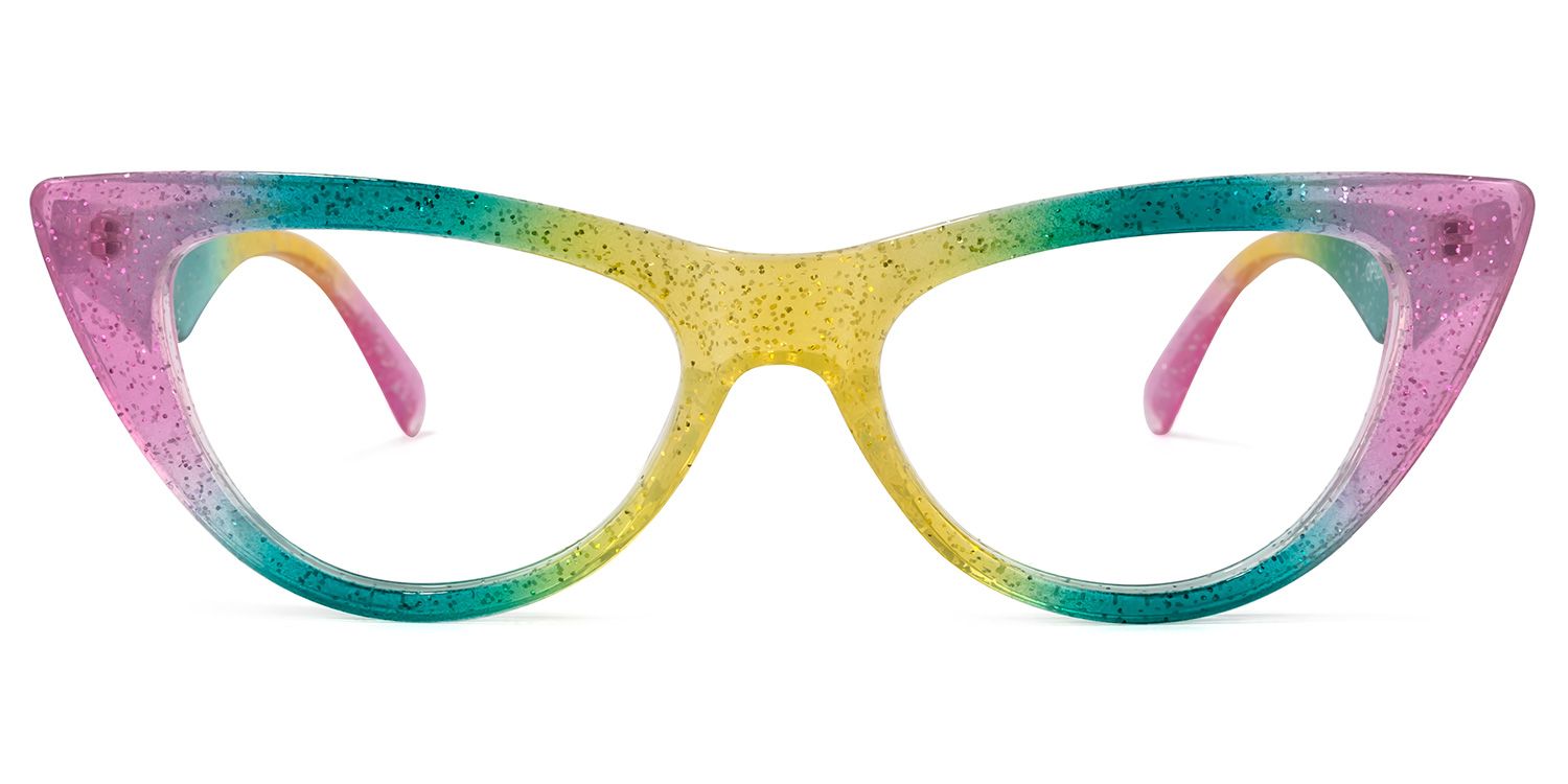 Harding Cateye Rainbow Glasses | ZEELOOL Canada0