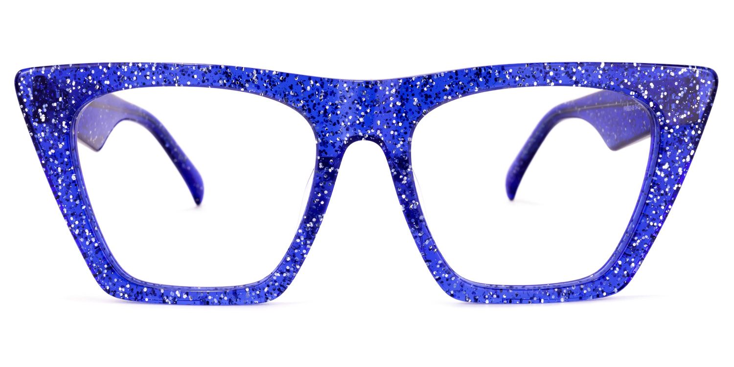 Cecile Cat Eye Blue Glasses | ZEELOOL Canada0