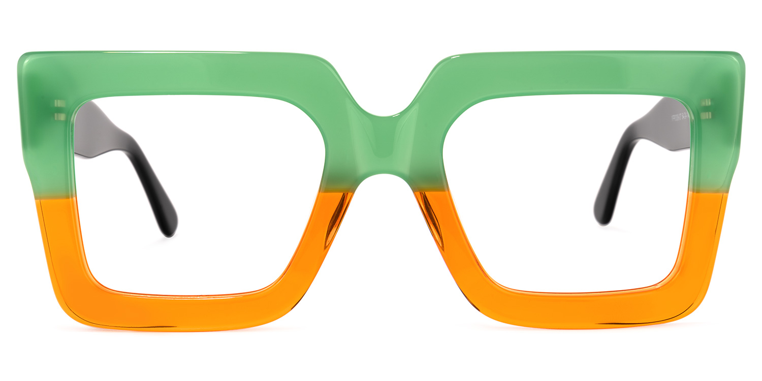 Brandon Square Orange Glasses good-img