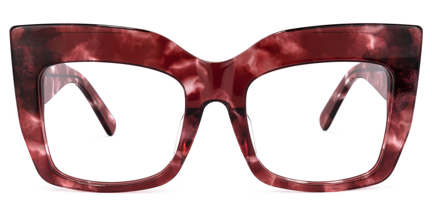 Charmaine Cat Eye Burgundy Glasses | ZEELOOL Canada0