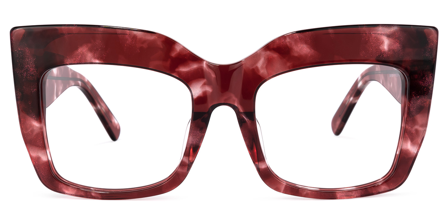 Charmaine Cat Eye Burgundy Glasses | ZEELOOL Canada0