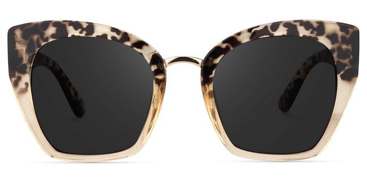 Denis Light-Tortoise Cat eye Sunglasses