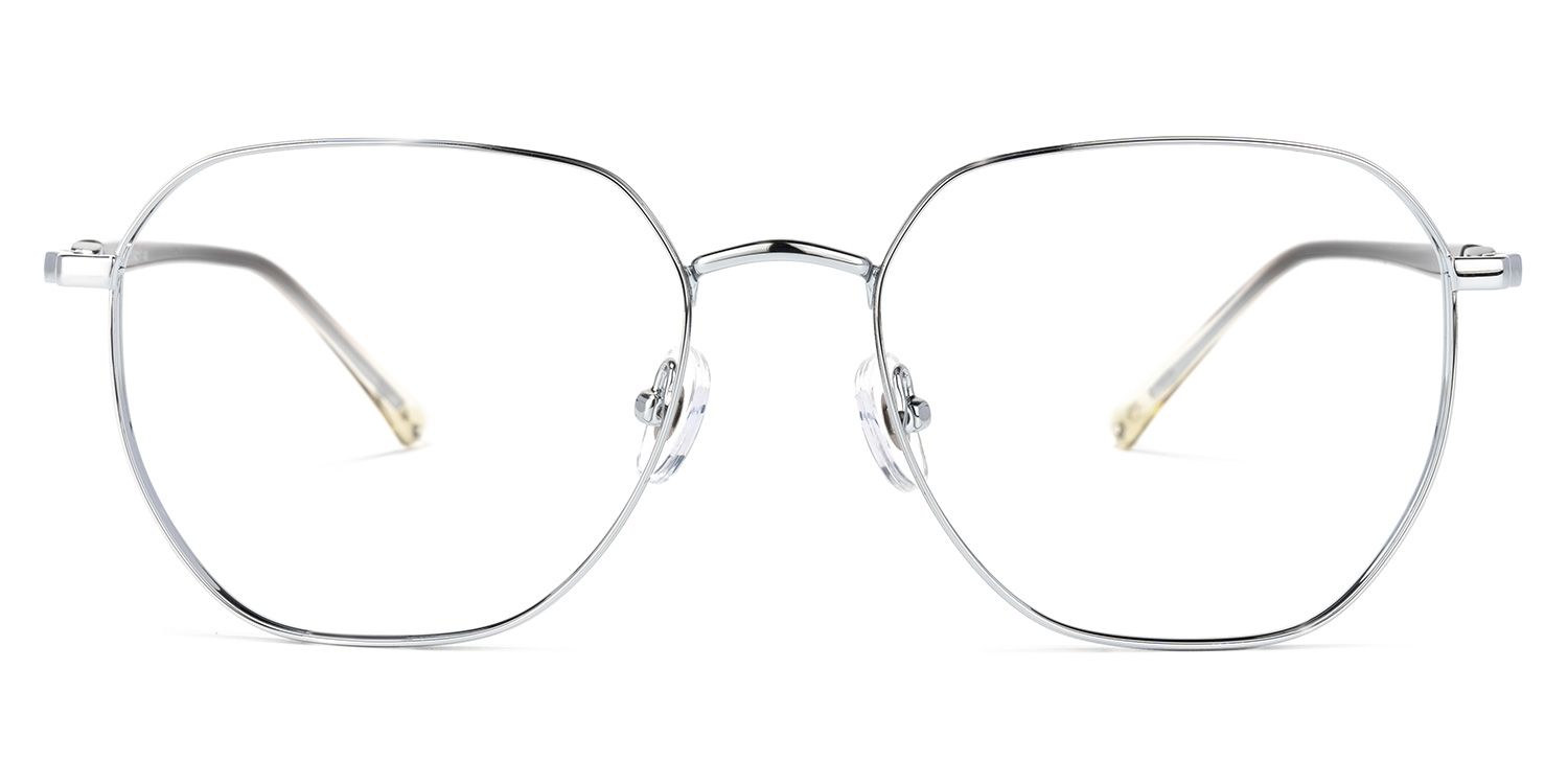 Veronica Geometric Silver Glasses | ZEELOOL Canada0