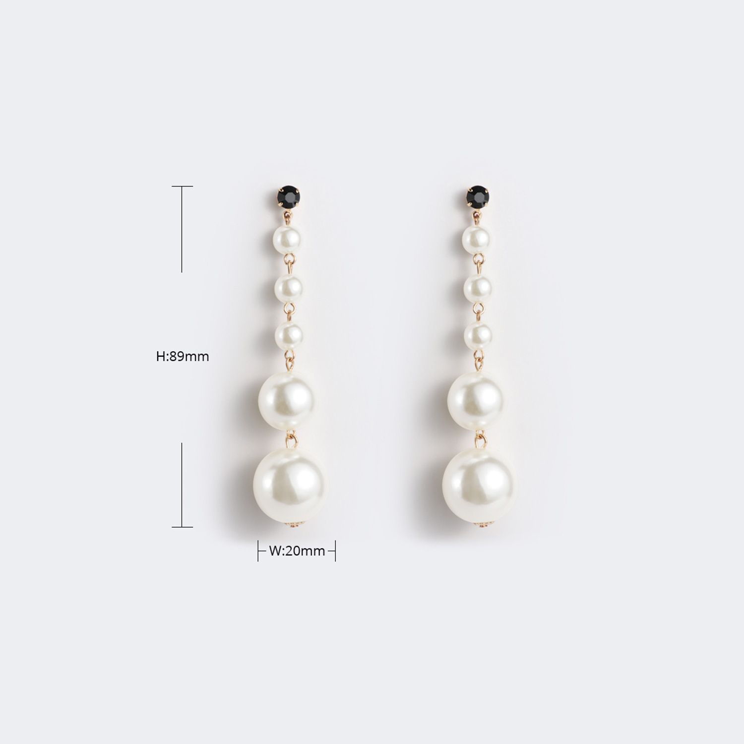 Vintage Elegant White Pearl Earrings  | ZEELOOL Canada3