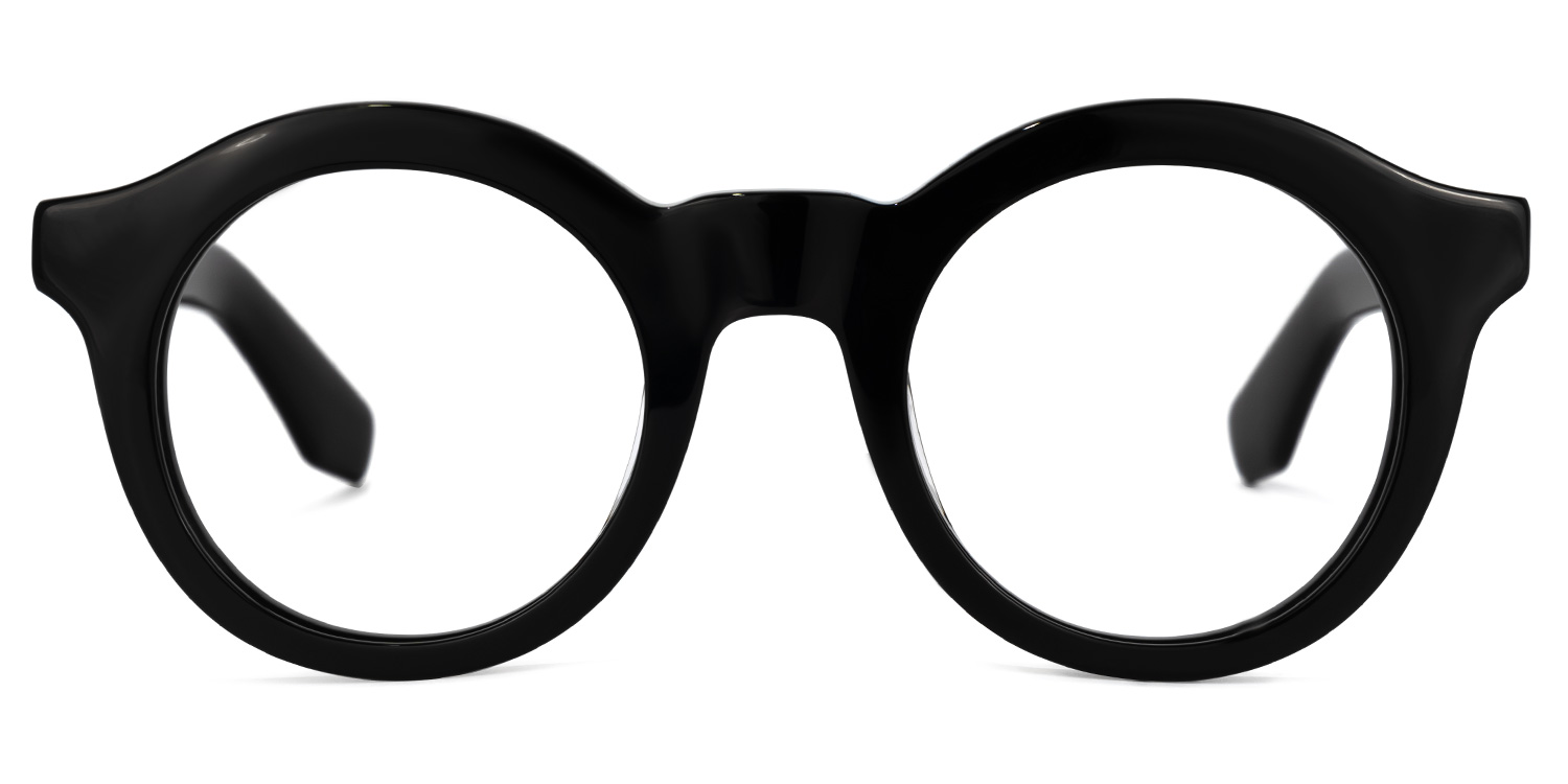 Barger Round Black Glasses | ZEELOOL Canada0