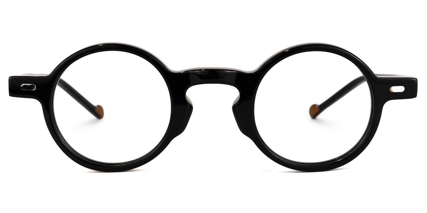 Danielle Round Black Glasses | ZEELOOL Canada0