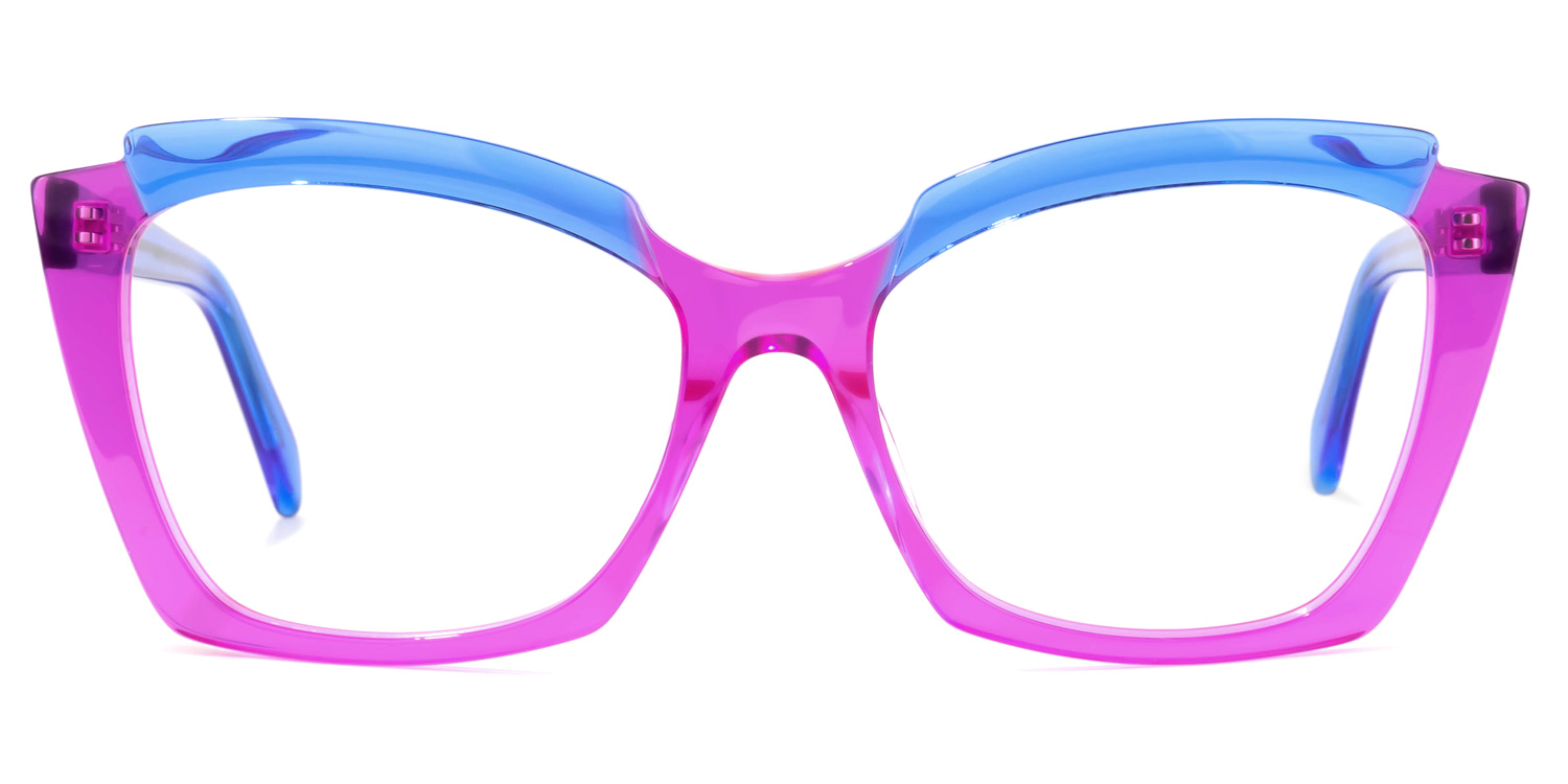 Benesa Browline Purple Glasses | ZEELOOL Canada0