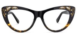 Pamela Cateye Tortoise-Gold Glasses0