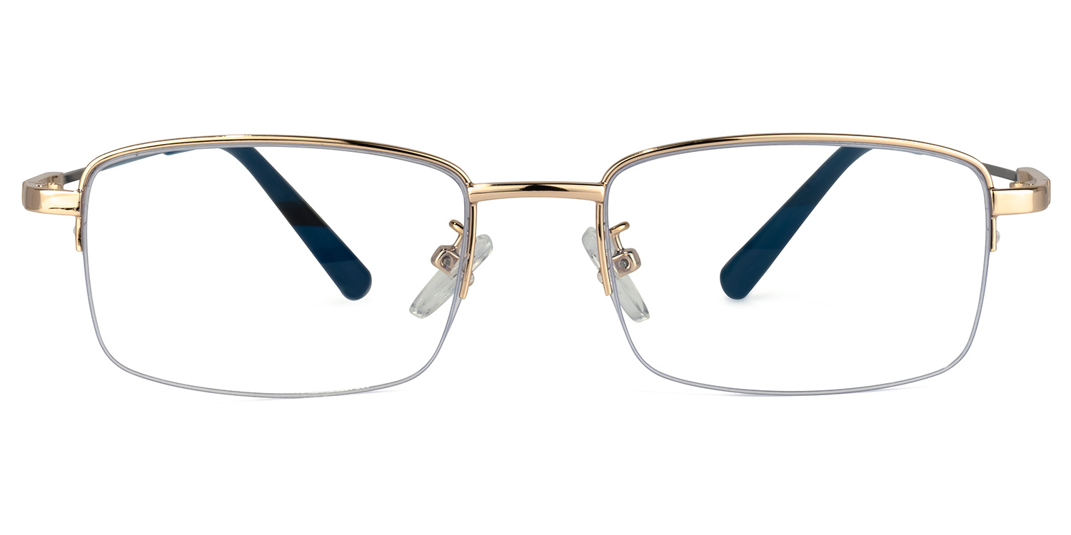 Baggett Rectangle Gold Glasses | ZEELOOL Canada0