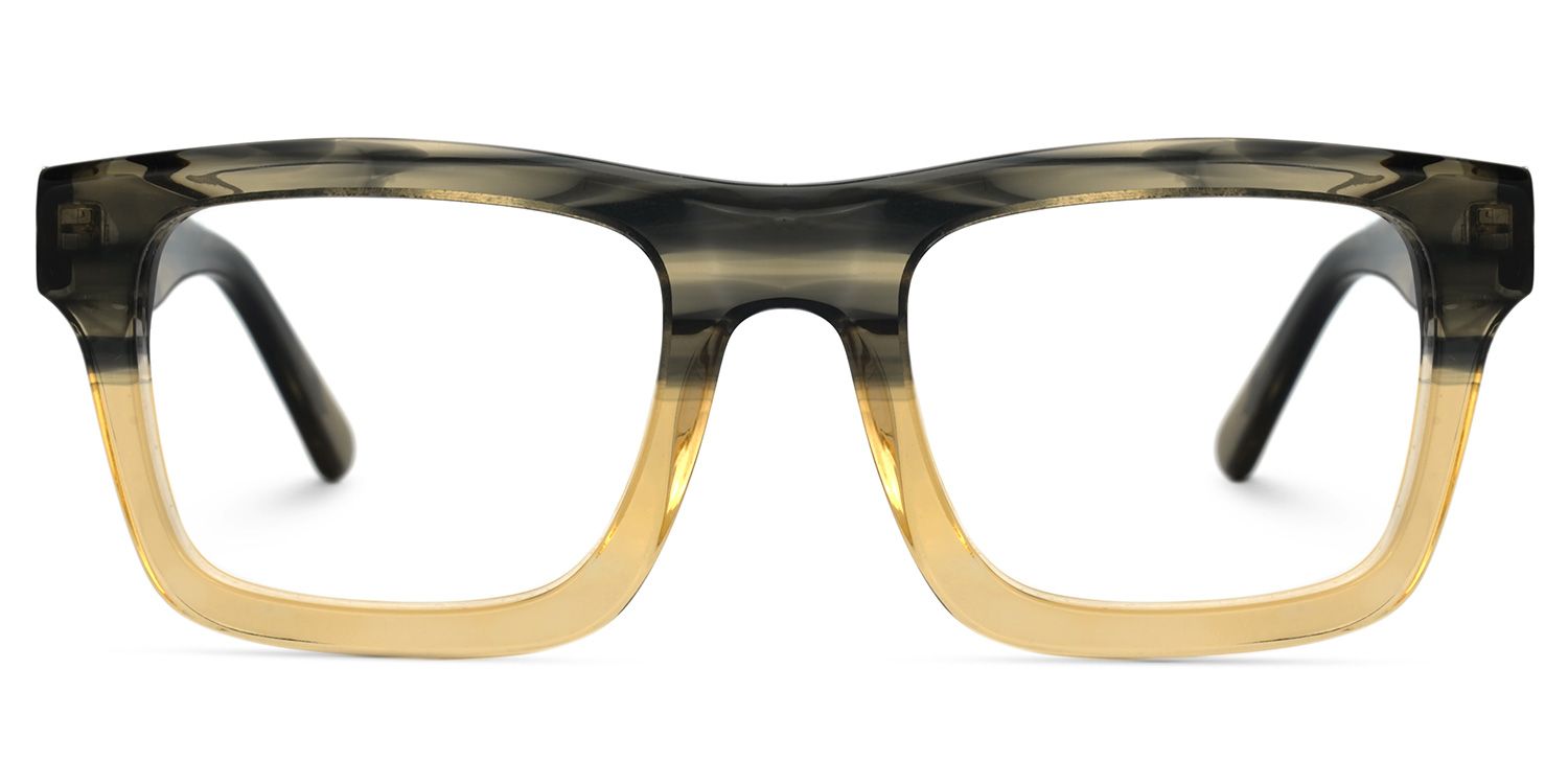 Rectangle Brown Glasses | ZEELOOL Canada0