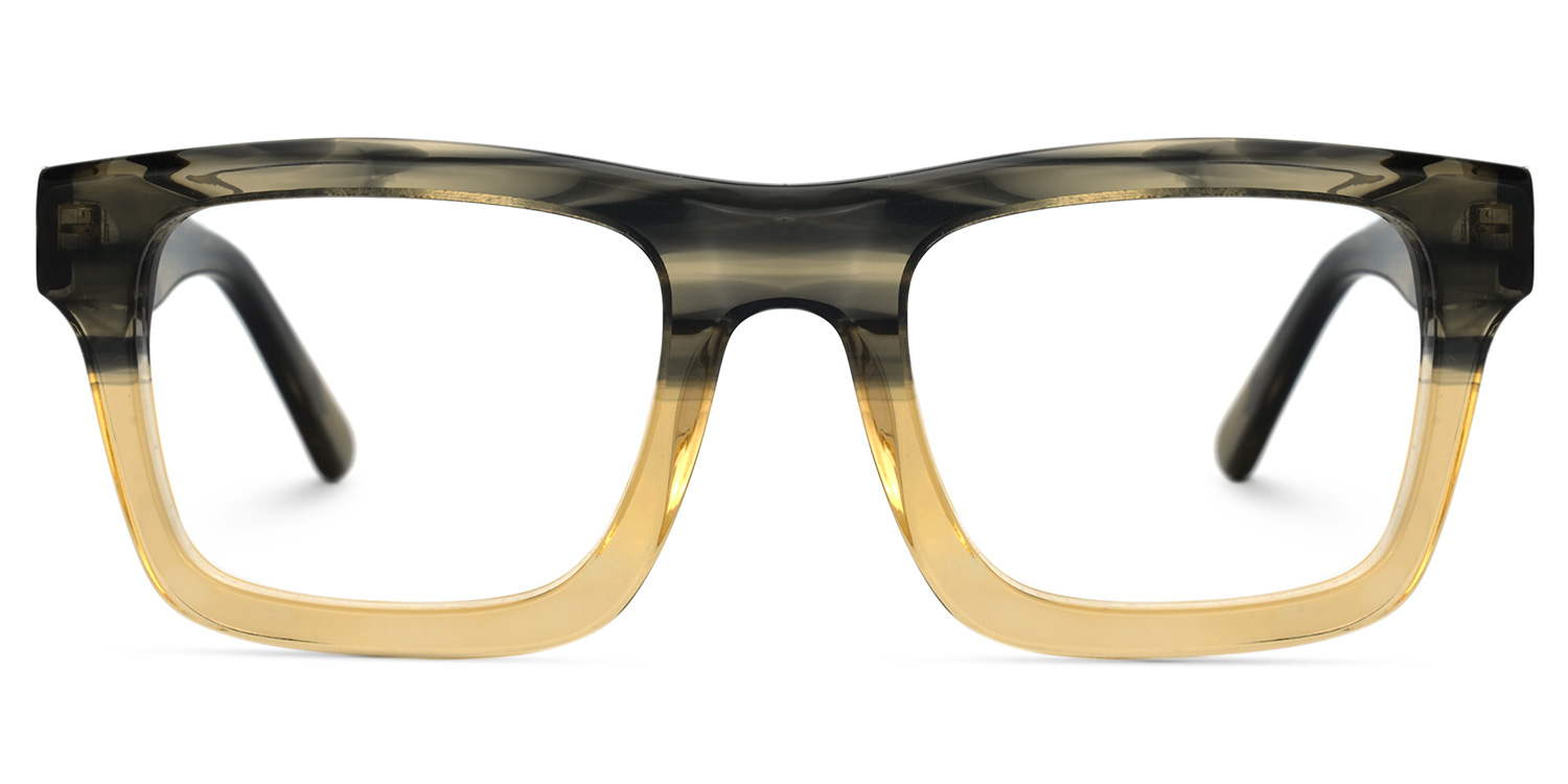 Rectangle Brown Glasses | ZEELOOL Canada0