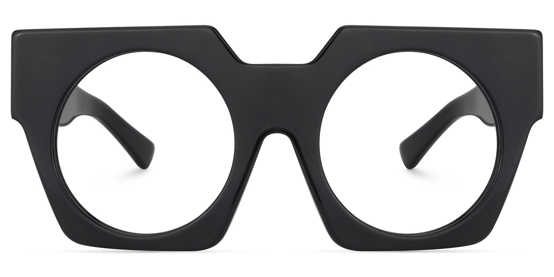 Geometric Black Glasses | ZEELOOL Canada0