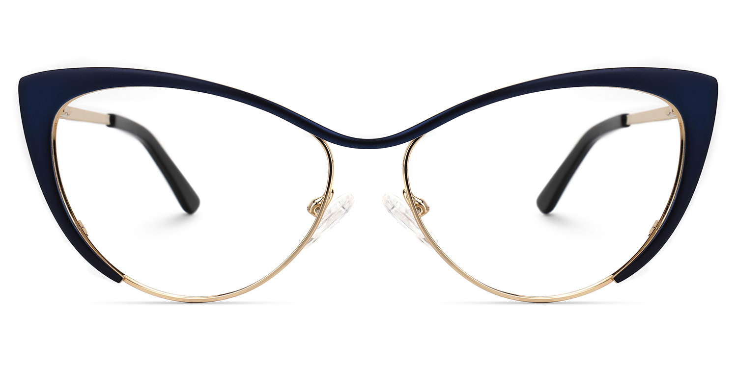 Cateye Dark Blue Glasses | ZEELOOL Canada0