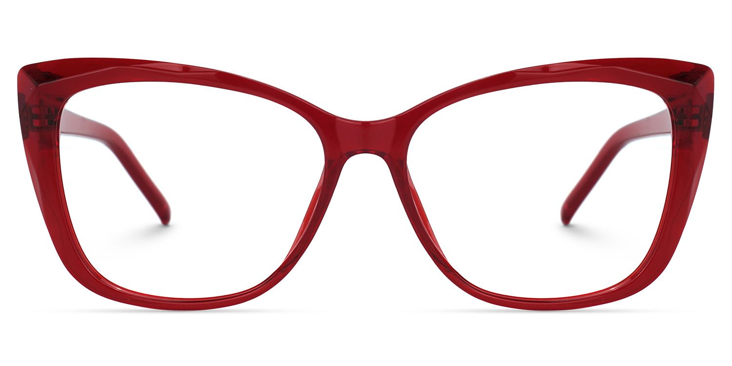 Farris Red Cat eye Frame Glasses for Women | ZEELOOL Canada1
