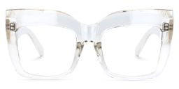 Alberta Clear Square Glasses0