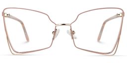 Crespo Butterfly Beige Glasses0