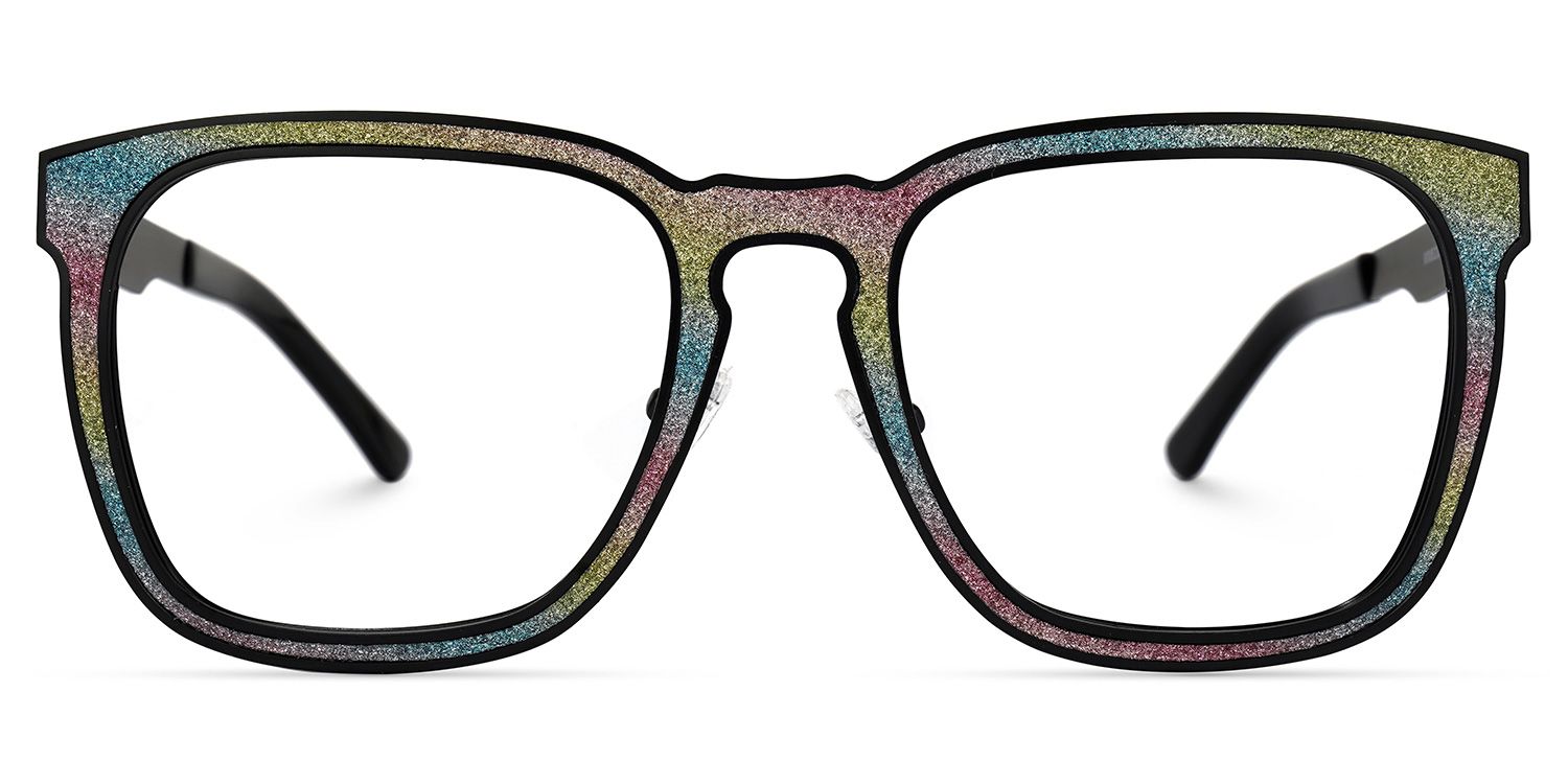 Joanne Rectangle Rainbow Glasses | ZEELOOL Canada0