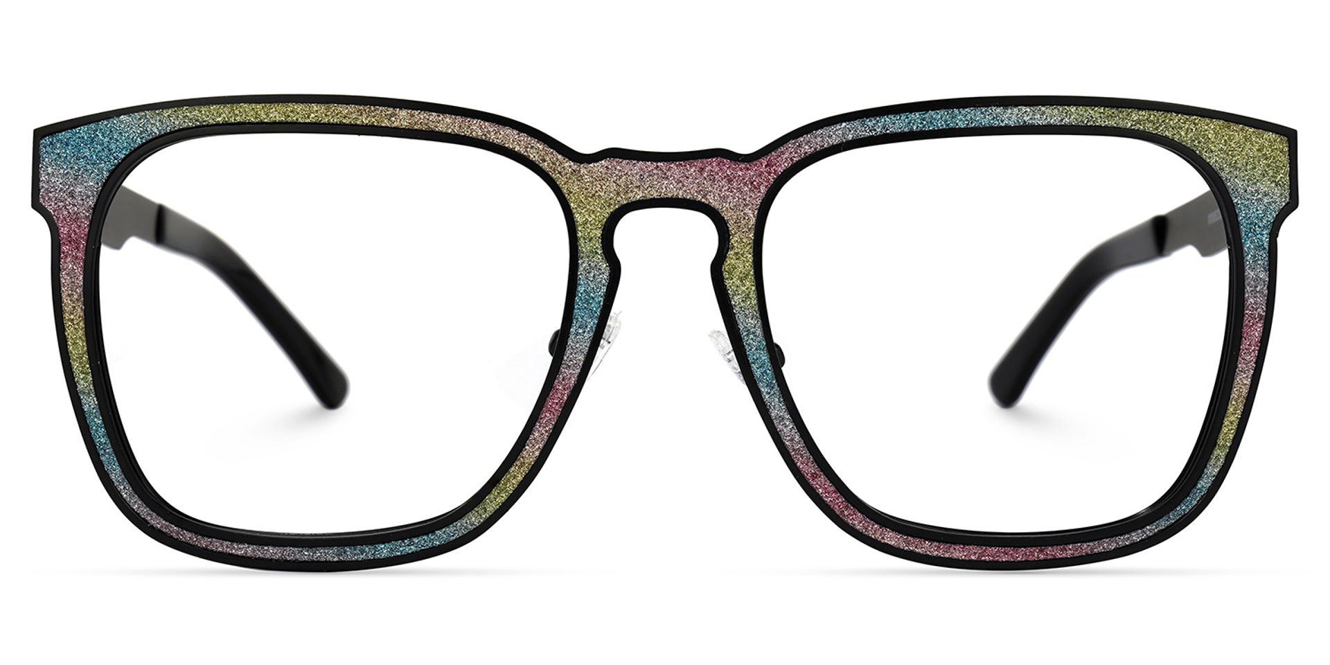Joanne Rectangle Rainbow Glasses | ZEELOOL Canada0