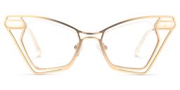 Janelle Butterfly Gold Glasses0
