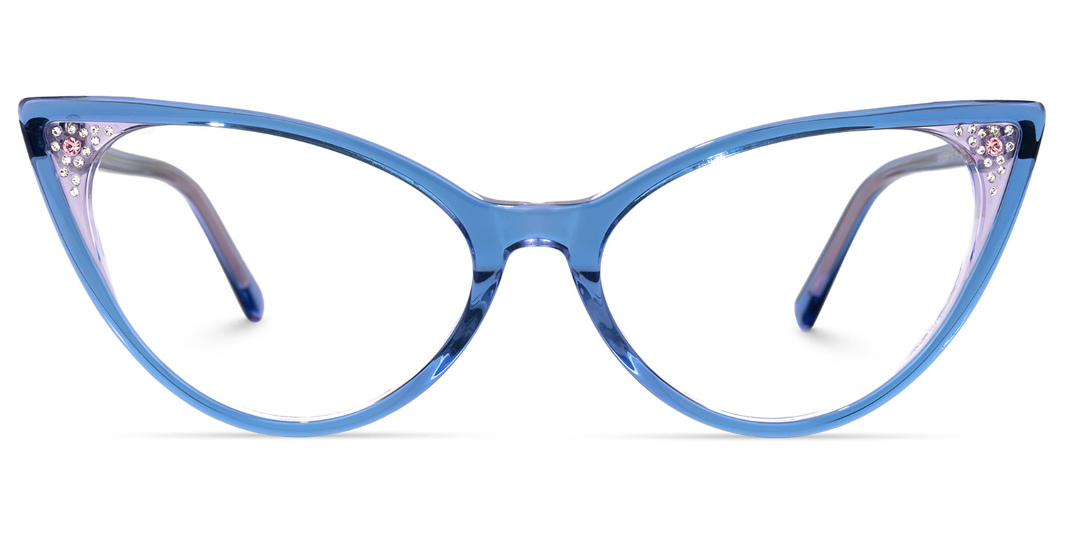 Renay Cateye Blue Glasses | ZEELOOL Canada0