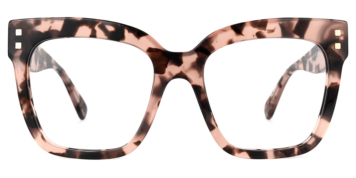 Minguela Square Pink-Tortoise Glasses2