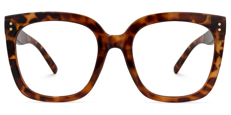 Ebony Square Tortoise Glasses