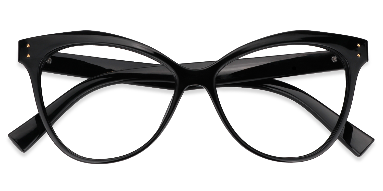 Cateye Black Glasses | ZEELOOL Canada Online1