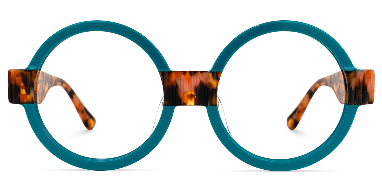 Lindsey Round Blue Glasses good-img
