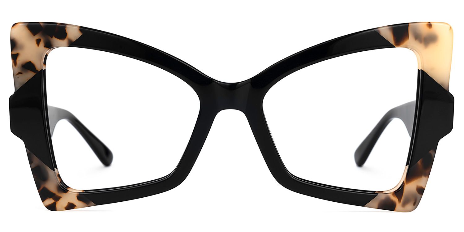 Joanie Geometric Black Glasses | ZEELOOL Canada0