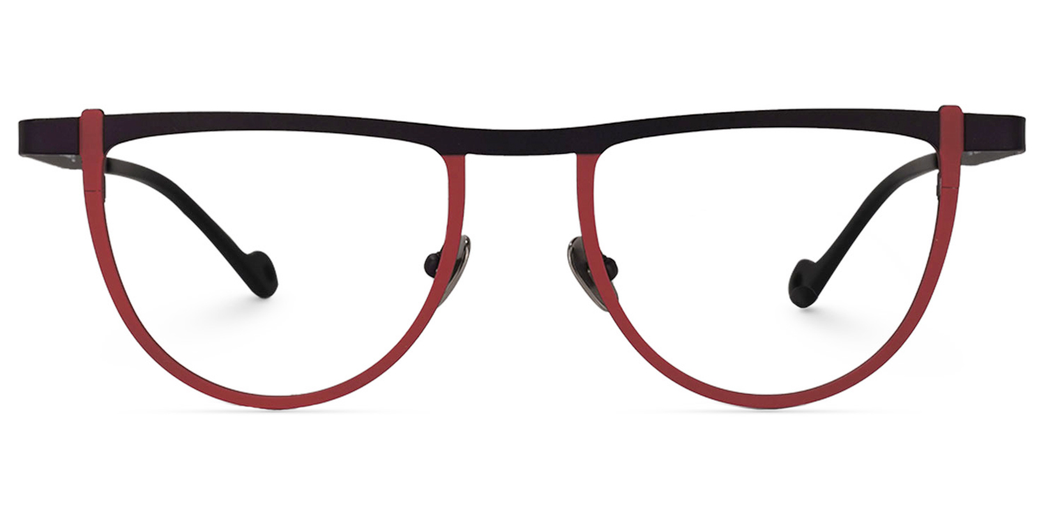 Chidera Geometric Red Glasses0