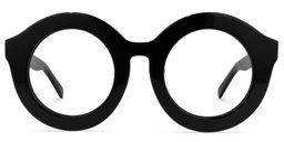 Vilmary Round Black Glasses0