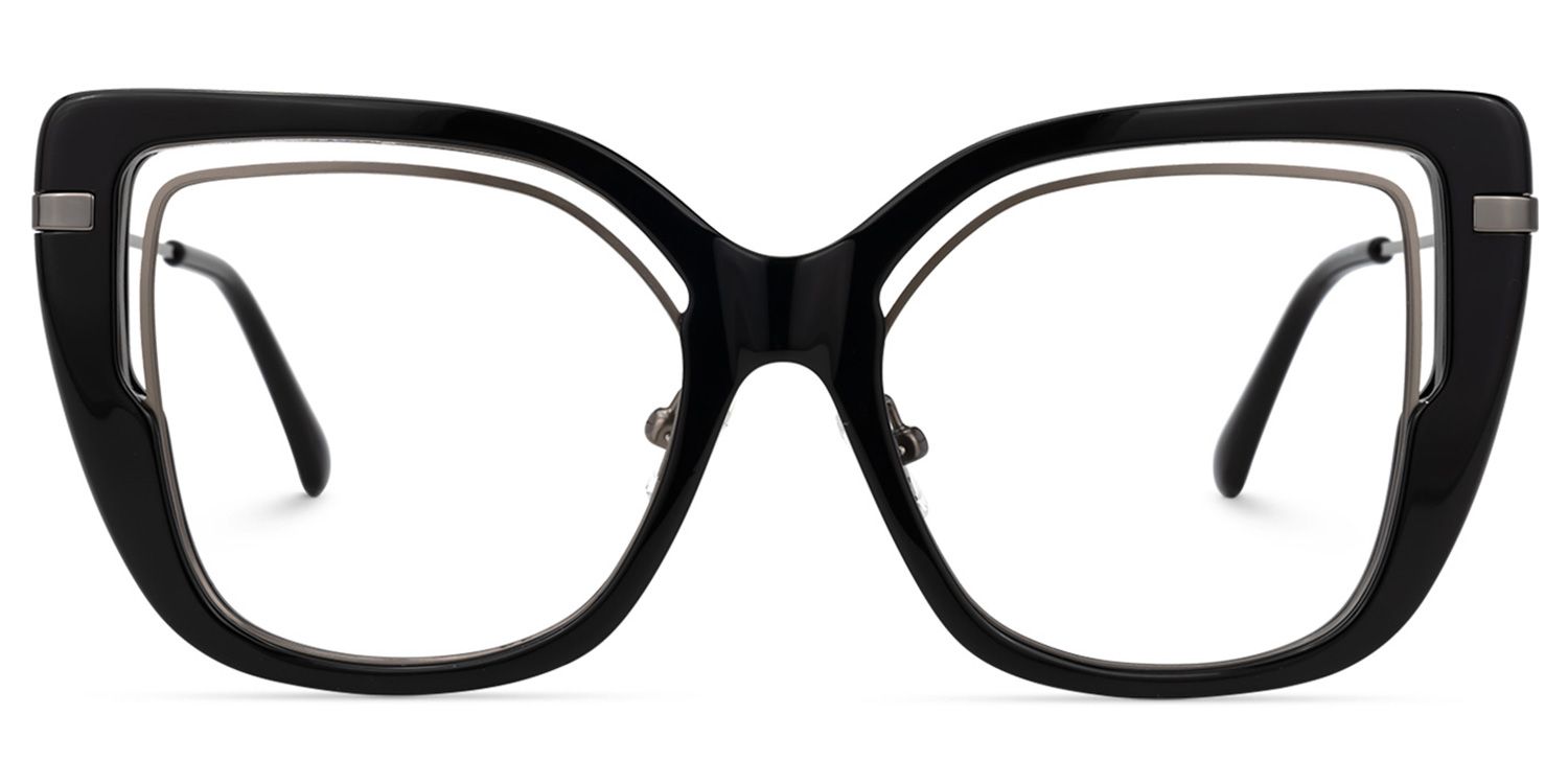 Celene Square Black Glasses | ZEELOOL Canada0
