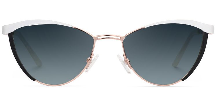 Sydney White Cat eye Sunglasses