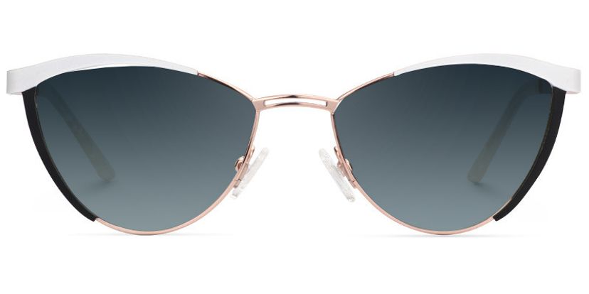 Sydney Cat Eye White Sunglasses