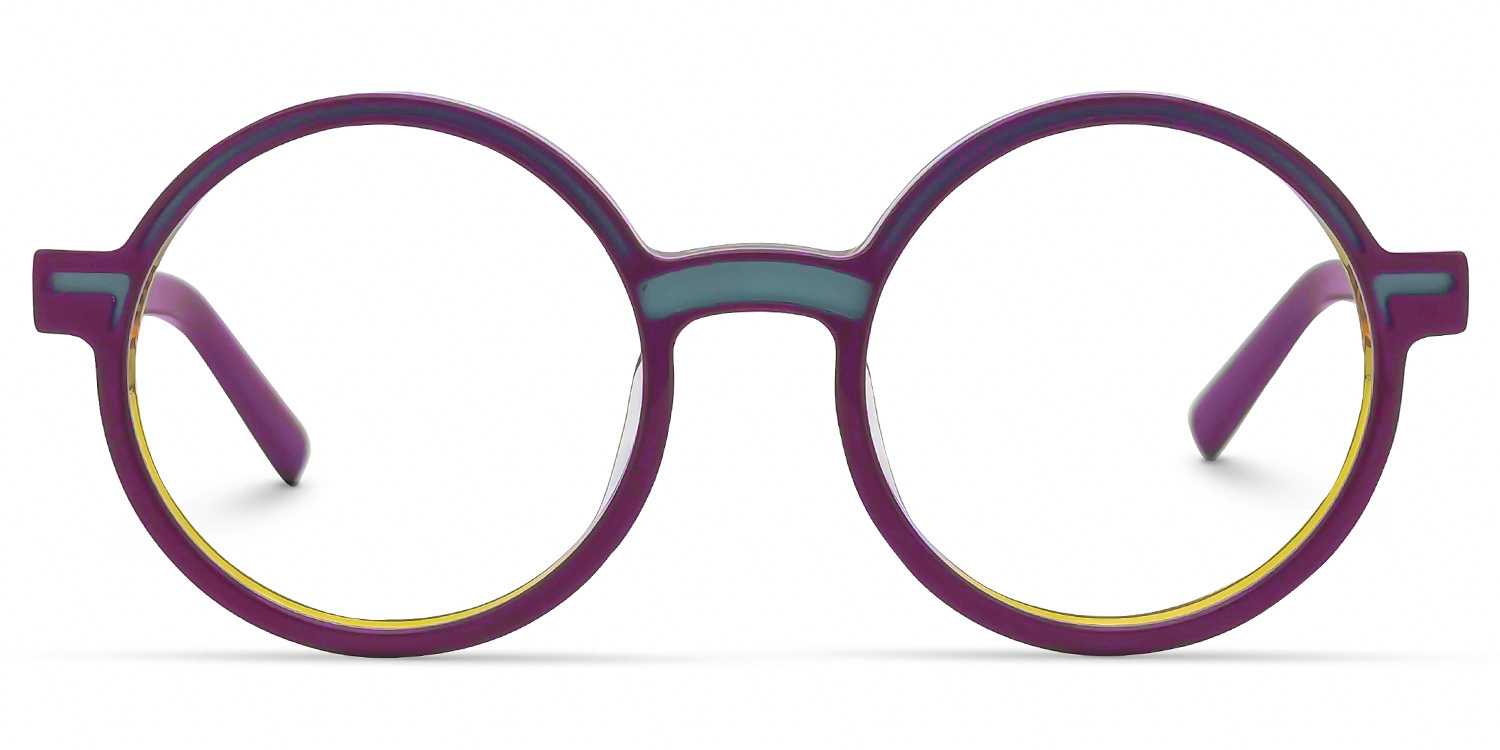 Chantel Round Purple Glasses | ZEELOOL Canada0