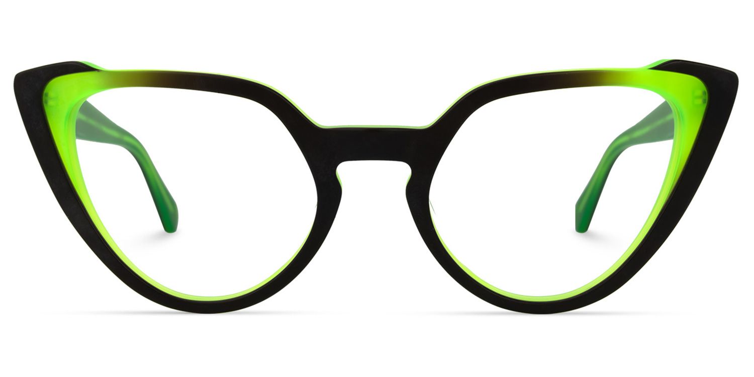 Harrison Cateye Green Glasses | ZEELOOL Canada0