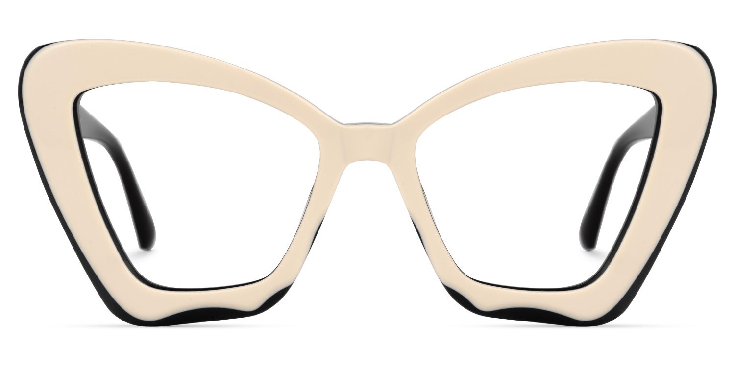 Pauline Cateye Milky Glasses | ZEELOOL Canada0