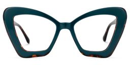 Pauline Cateye Green Glasses0