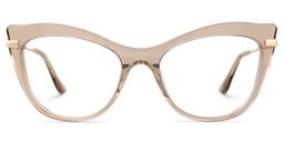 Indira Cat Eye Beige Glasses0
