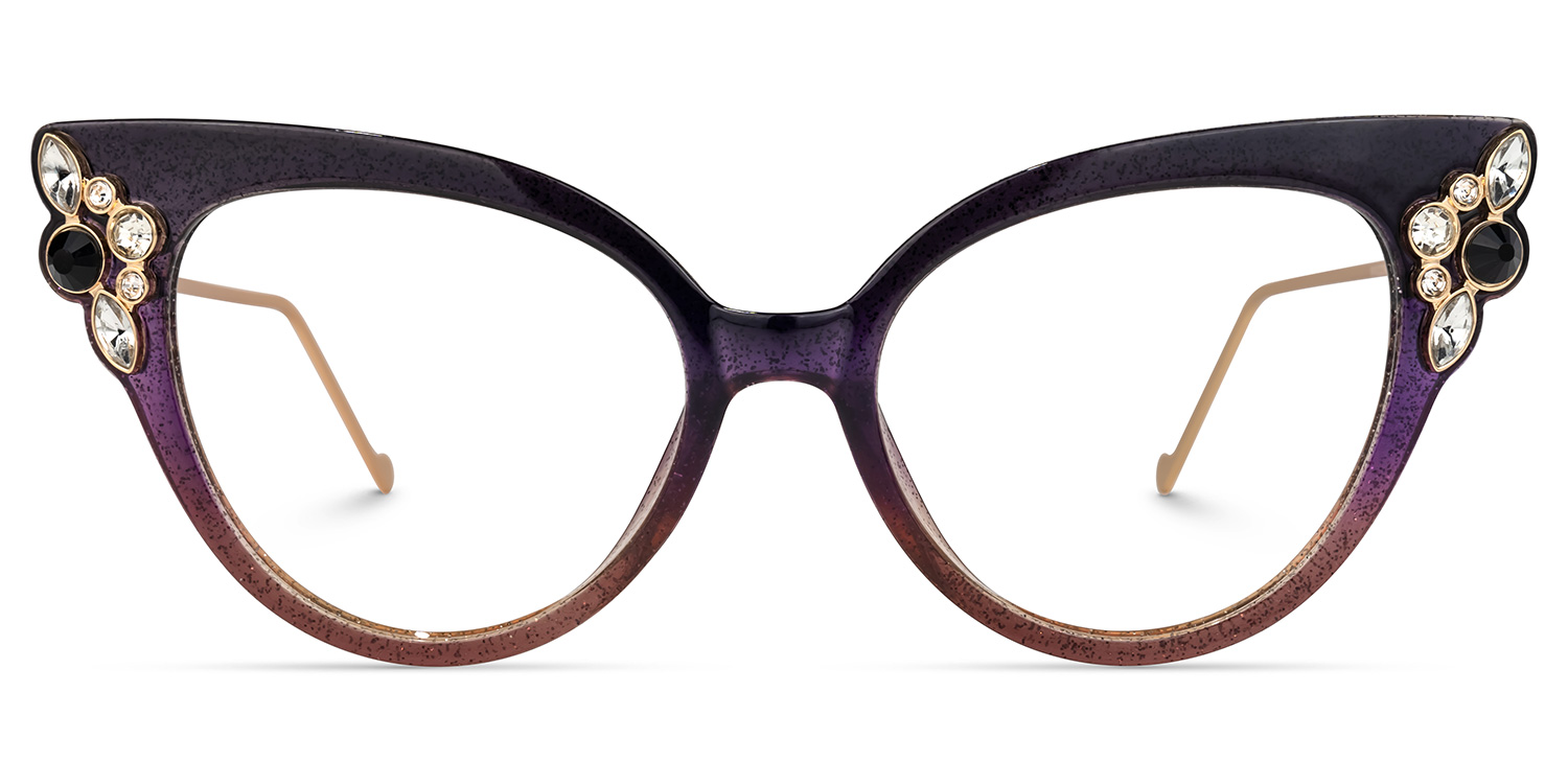 Mwaka Cateye Purple Glasses0