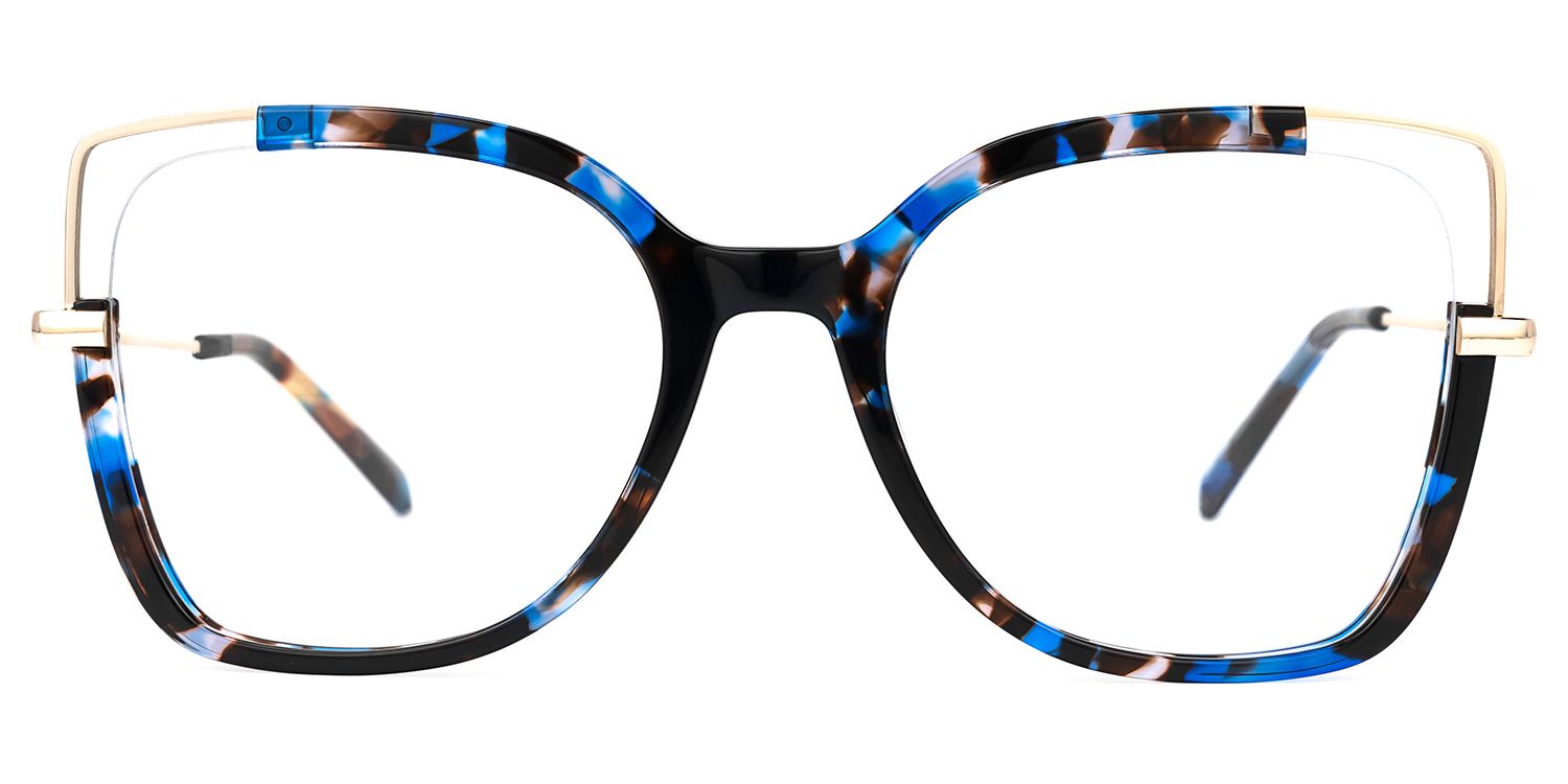 Tuyen Square Blue-Tortoise Glasses | ZEELOOL Canada0