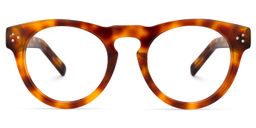 Malloy Round Tortoise Glasses0