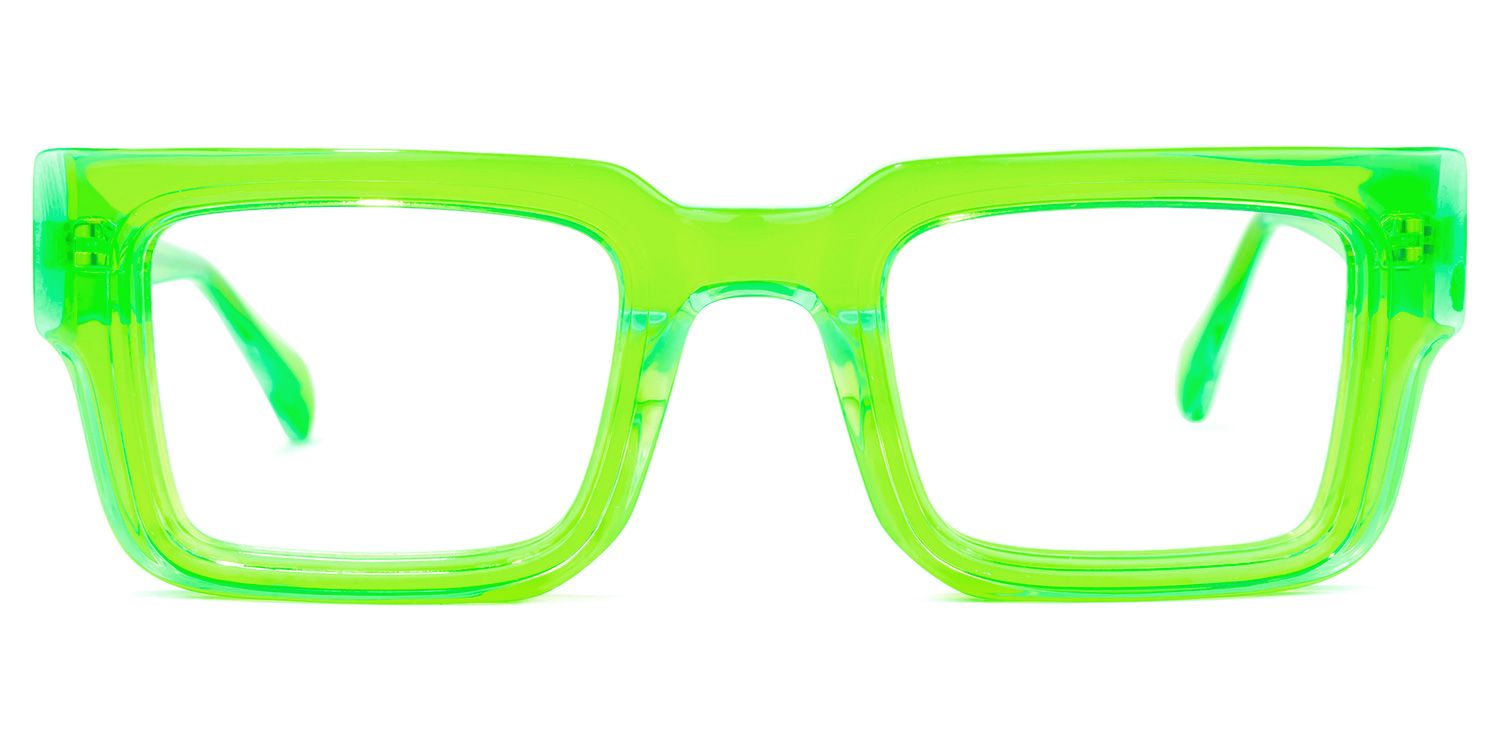Glaucia Square Green Glasses | ZEELOOL Canada0