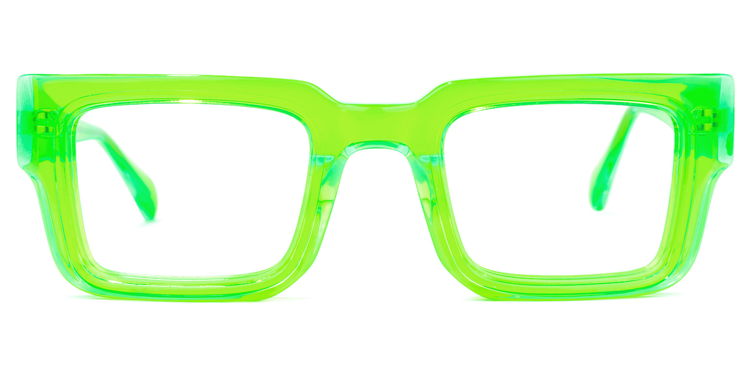 Glaucia Square Green Glasses | ZEELOOL Canada0