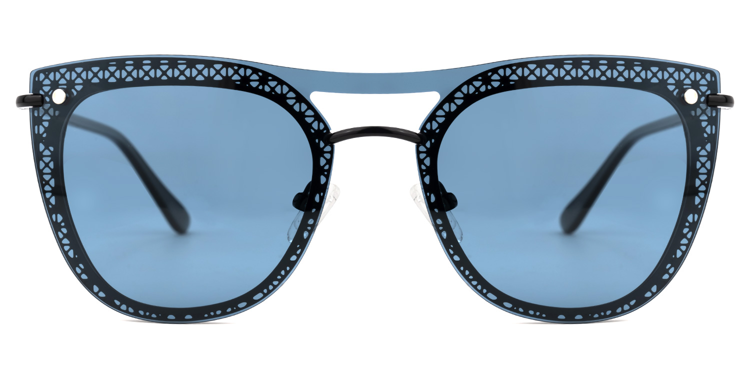 Hussain Clip-on Blue Glasses0